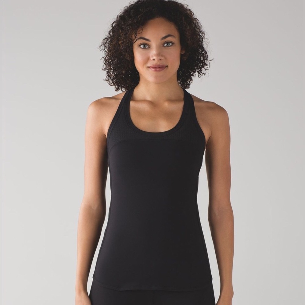 Lululemon Black Nulu Cool Racerback Tank Black